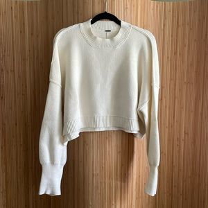 Free People cropped easy street sweater